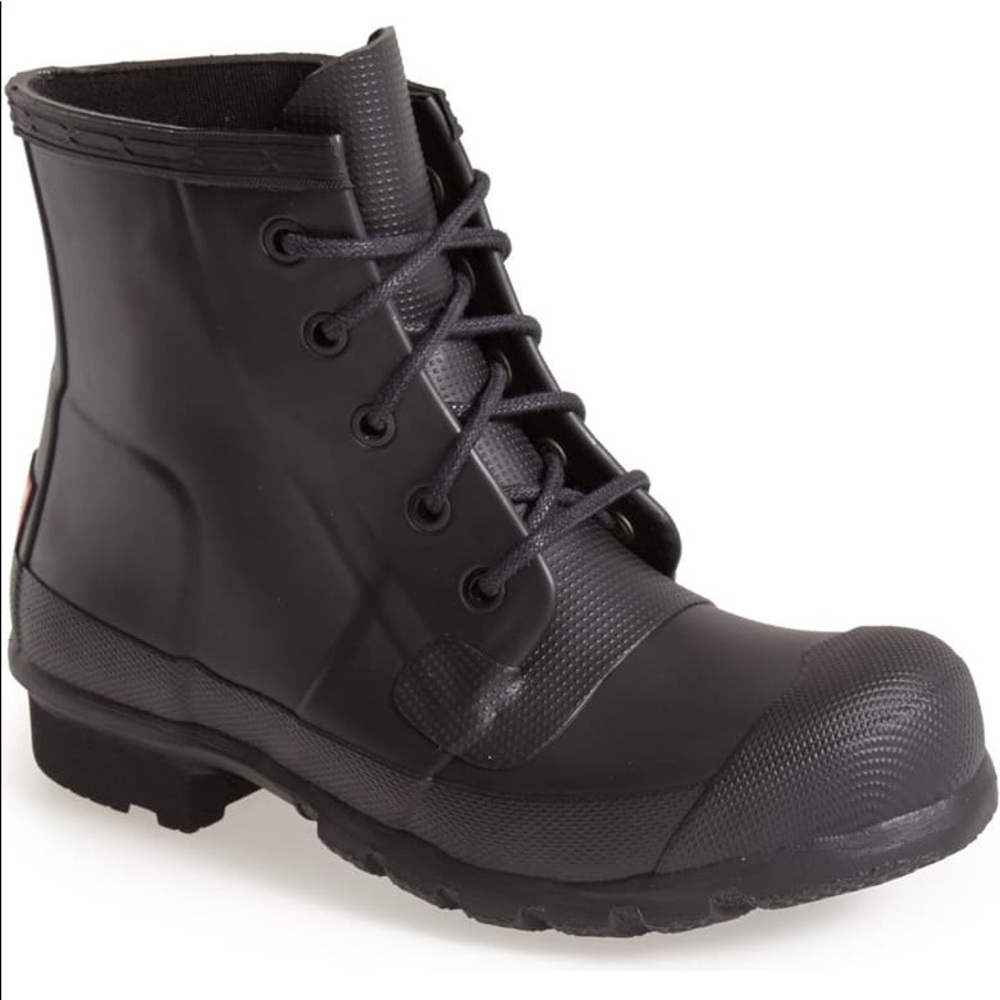 Hunter lace up rain booties